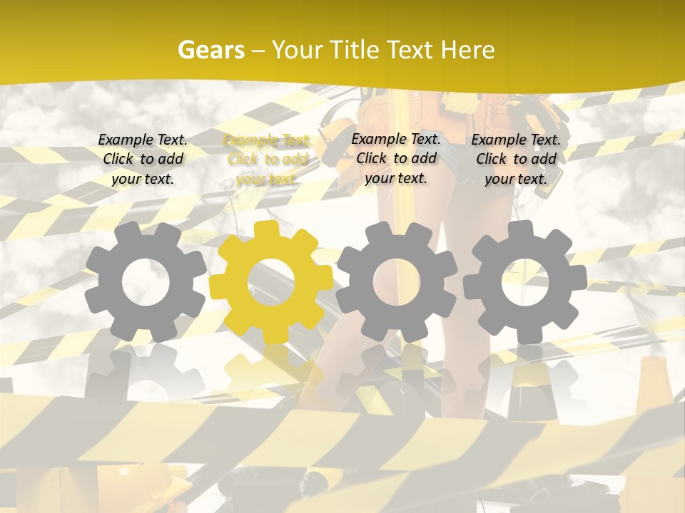 Belt Hard Worker PowerPoint Template