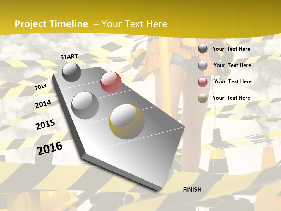 Belt Hard Worker PowerPoint Template