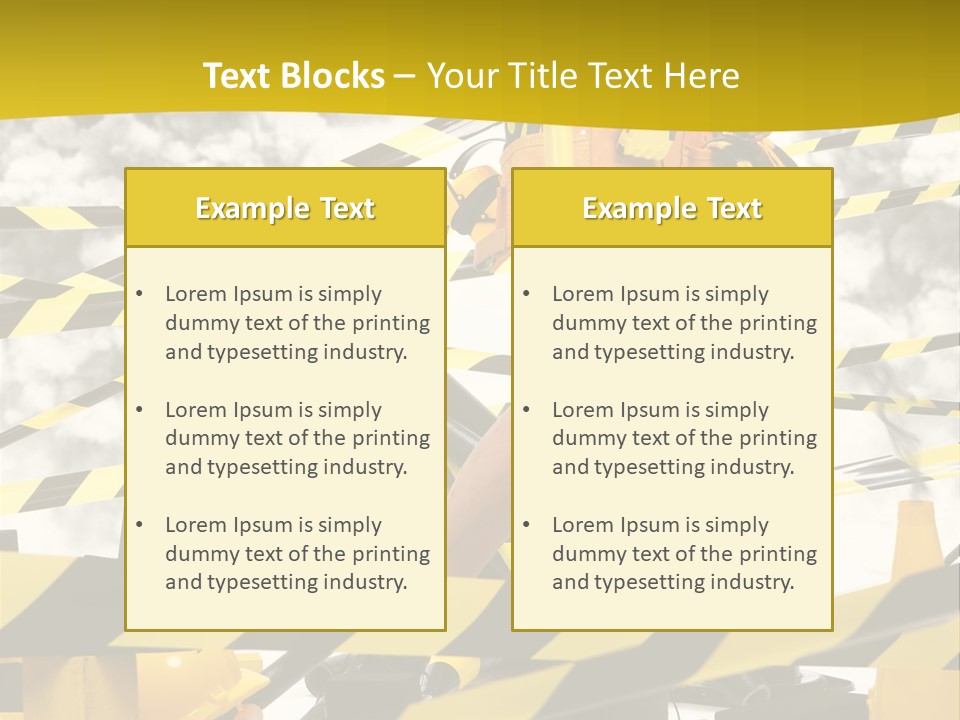 Belt Hard Worker PowerPoint Template