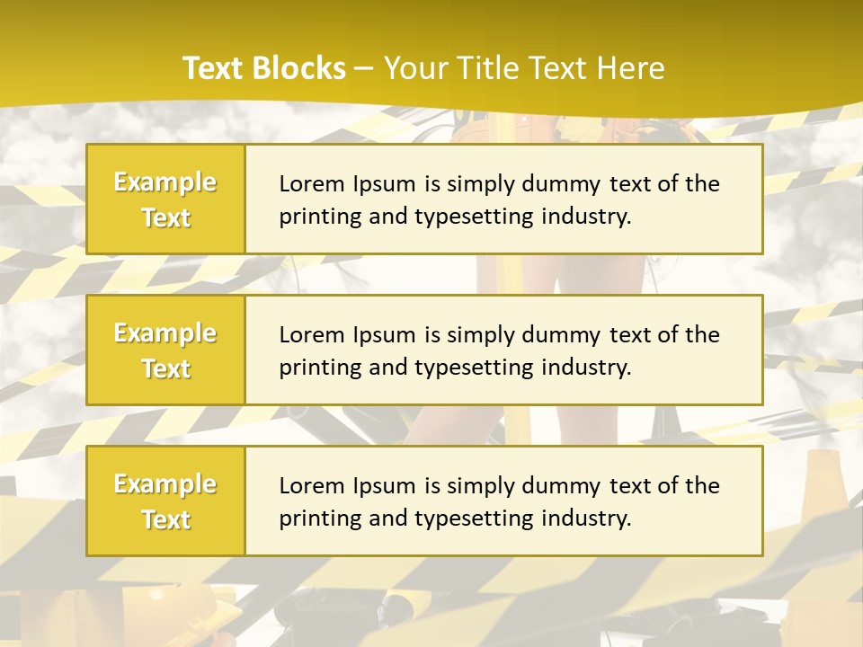 Belt Hard Worker PowerPoint Template