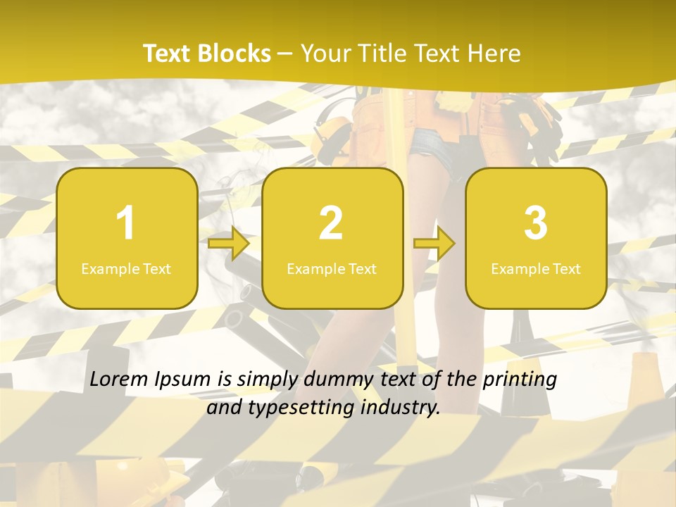 Belt Hard Worker PowerPoint Template