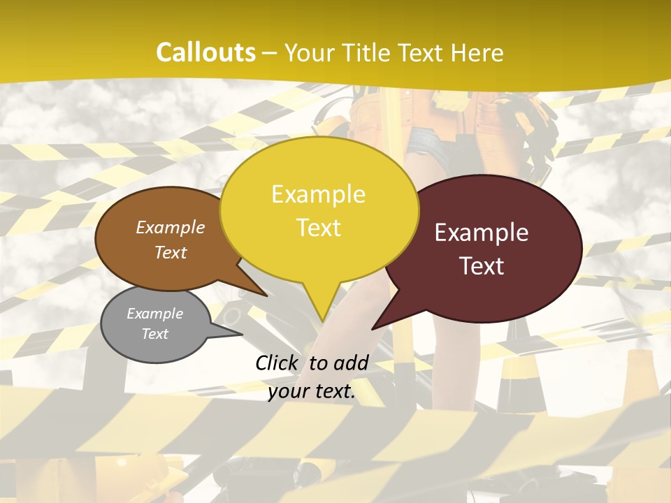 Belt Hard Worker PowerPoint Template