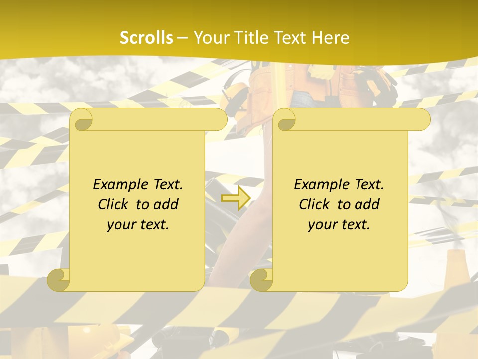 Belt Hard Worker PowerPoint Template