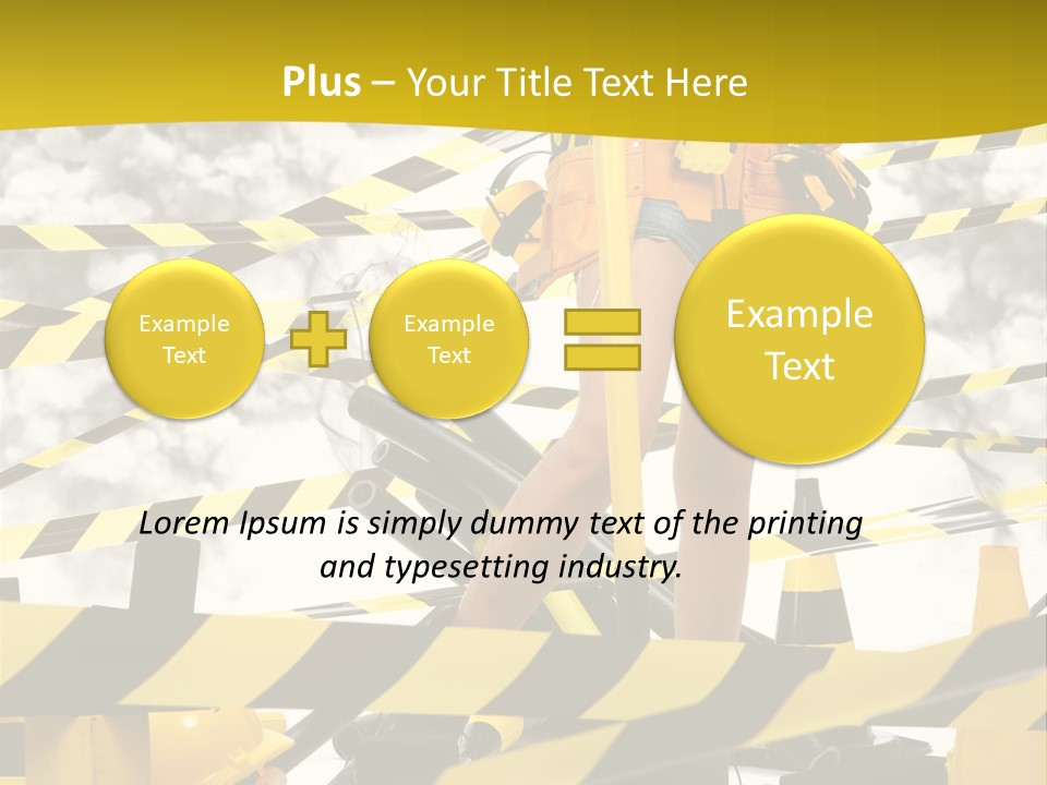 Belt Hard Worker PowerPoint Template