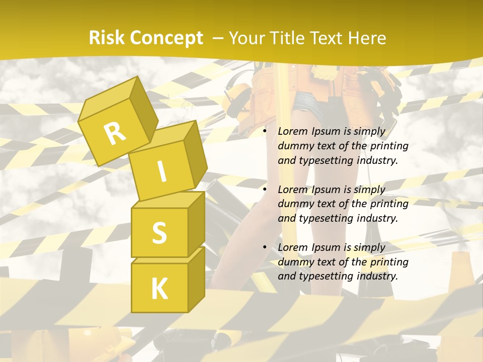 Belt Hard Worker PowerPoint Template