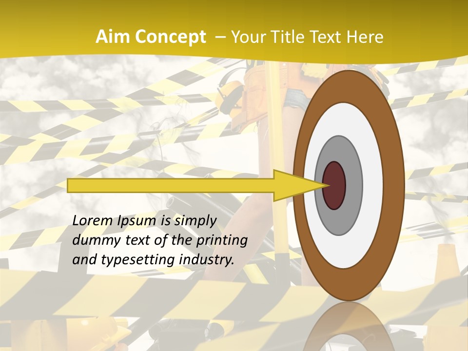 Belt Hard Worker PowerPoint Template