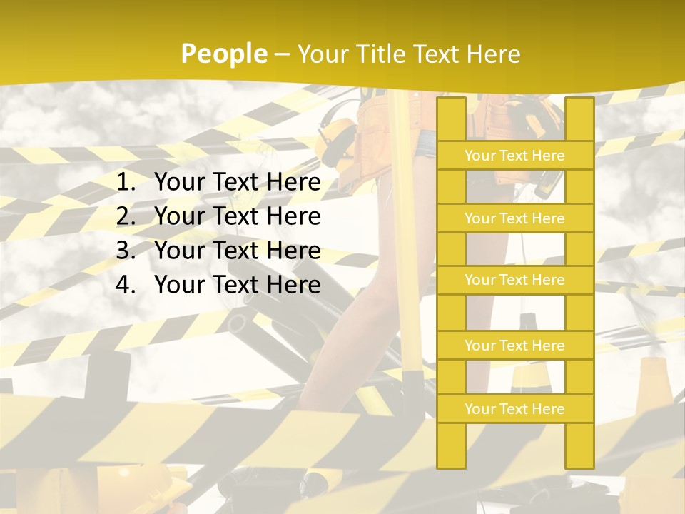 Belt Hard Worker PowerPoint Template