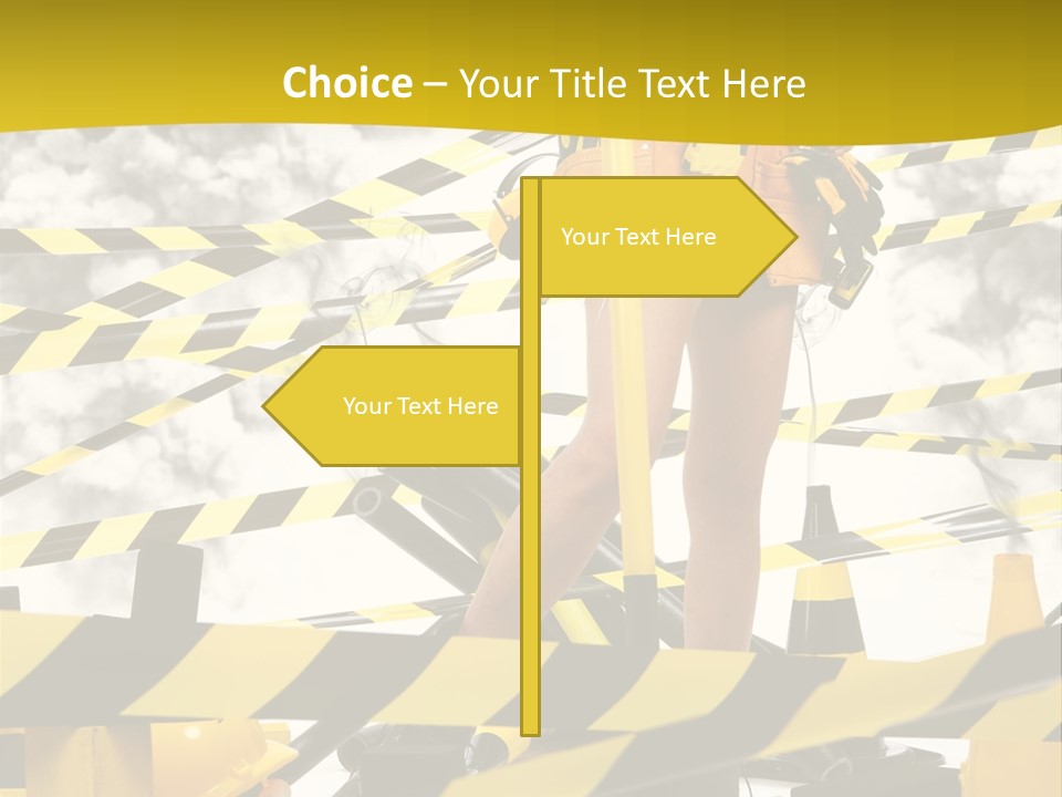 Belt Hard Worker PowerPoint Template