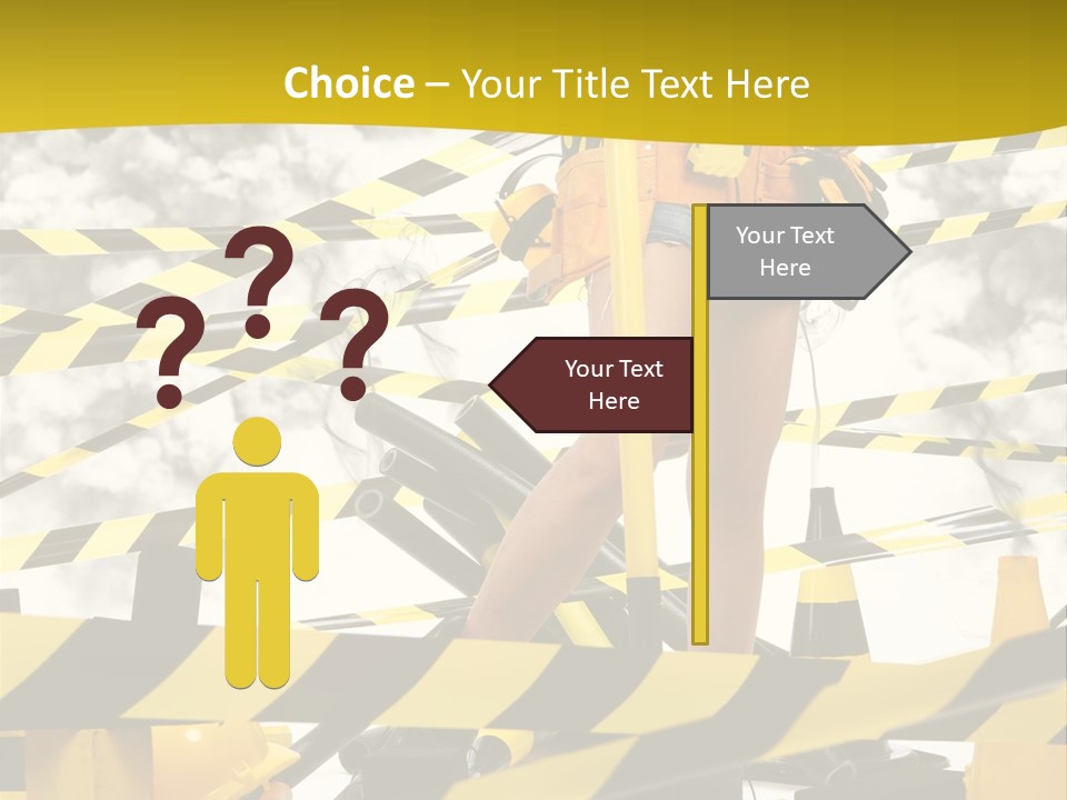 Belt Hard Worker PowerPoint Template