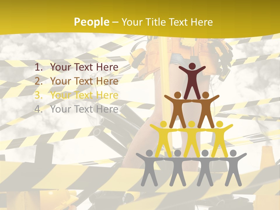 Belt Hard Worker PowerPoint Template