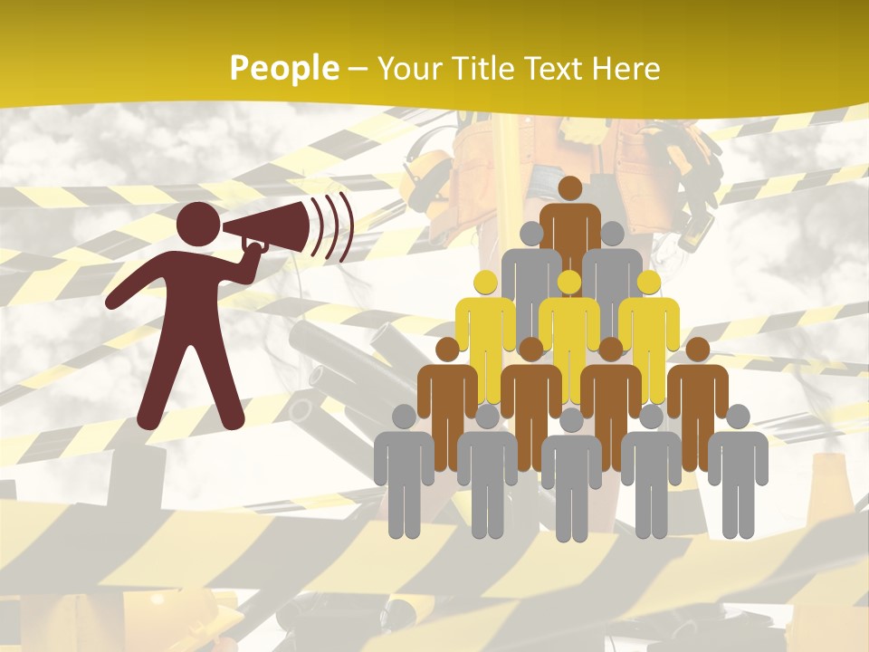 Belt Hard Worker PowerPoint Template