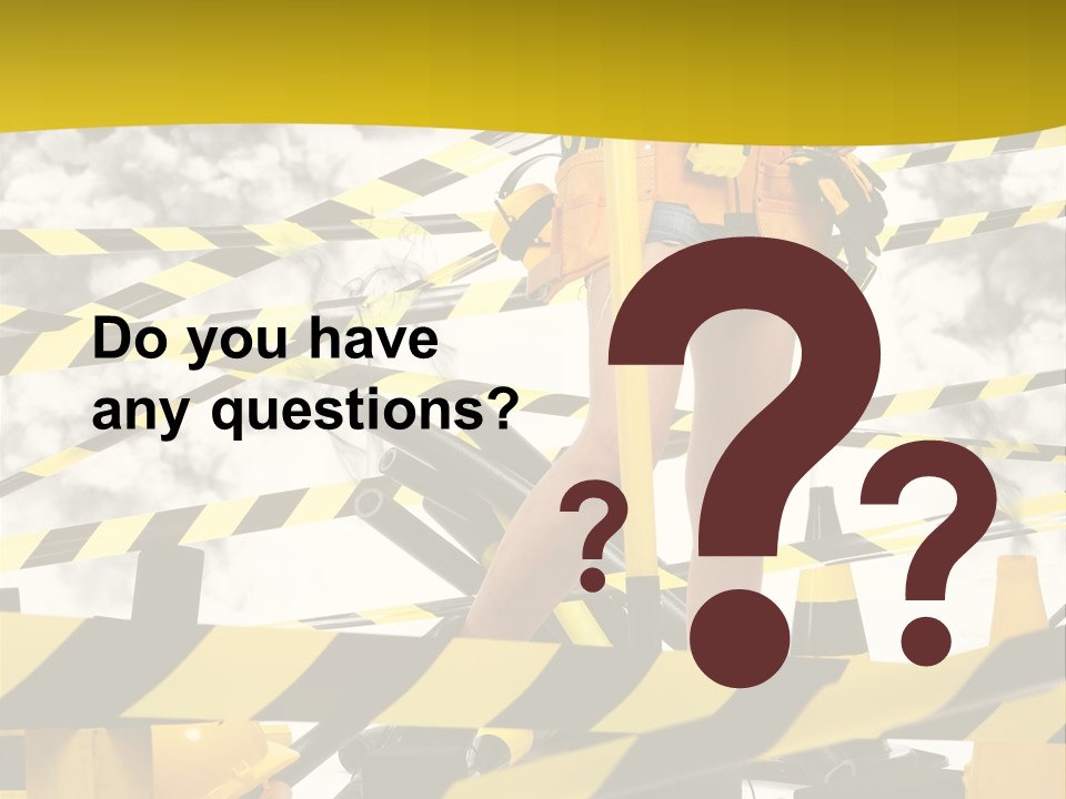 Belt Hard Worker PowerPoint Template