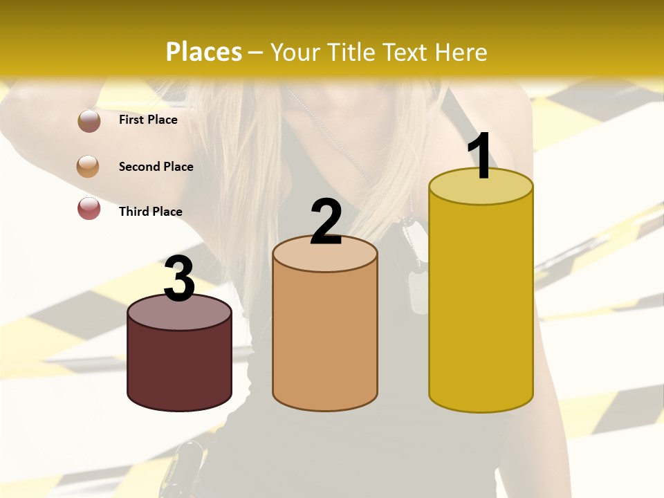 Female Blonde Sexy PowerPoint Template