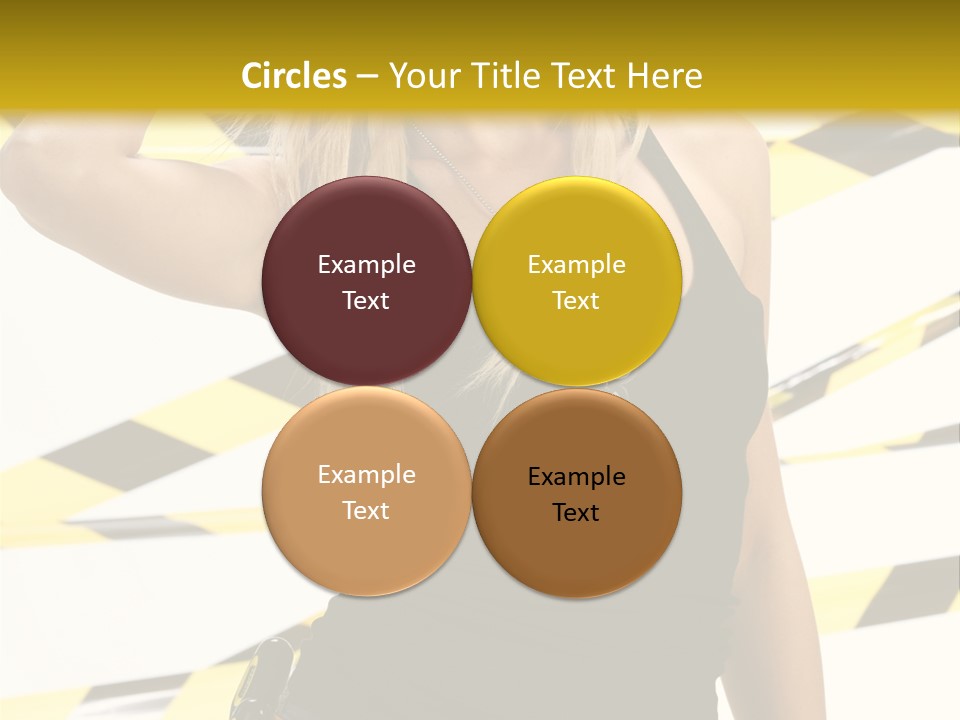 Female Blonde Sexy PowerPoint Template