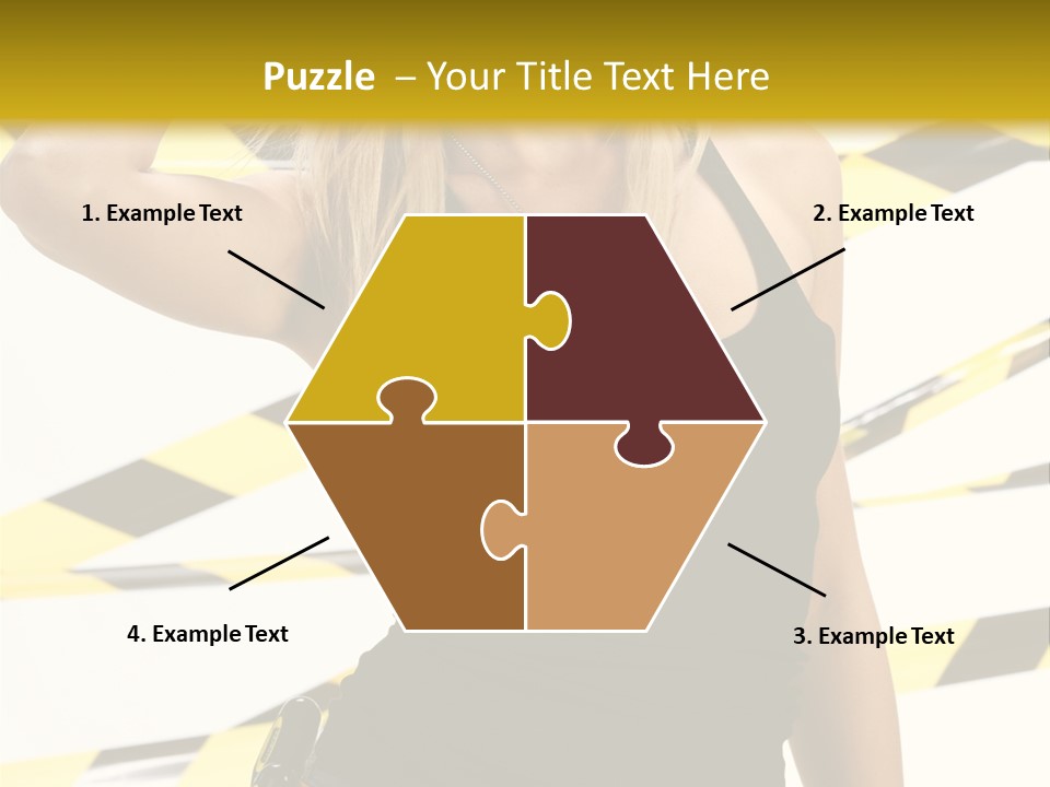 Female Blonde Sexy PowerPoint Template