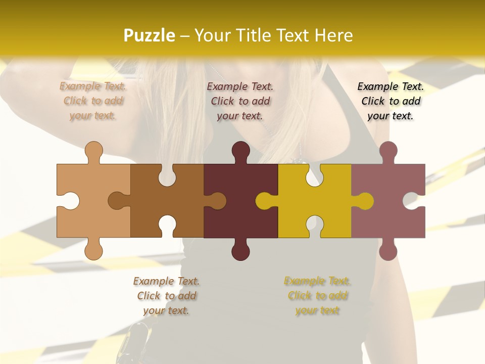 Female Blonde Sexy PowerPoint Template