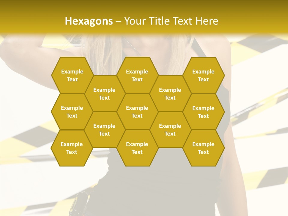 Female Blonde Sexy PowerPoint Template