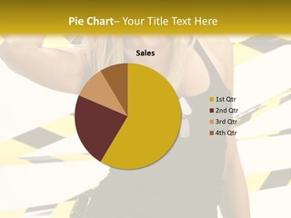 Female Blonde Sexy PowerPoint Template