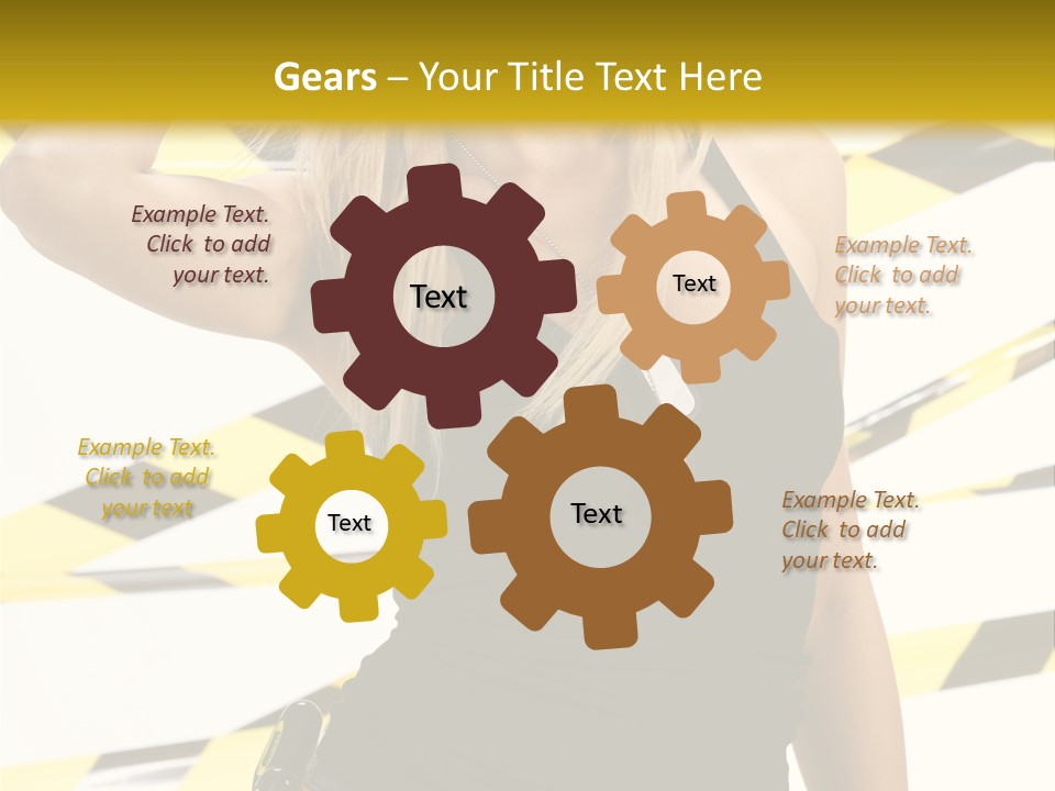 Female Blonde Sexy PowerPoint Template