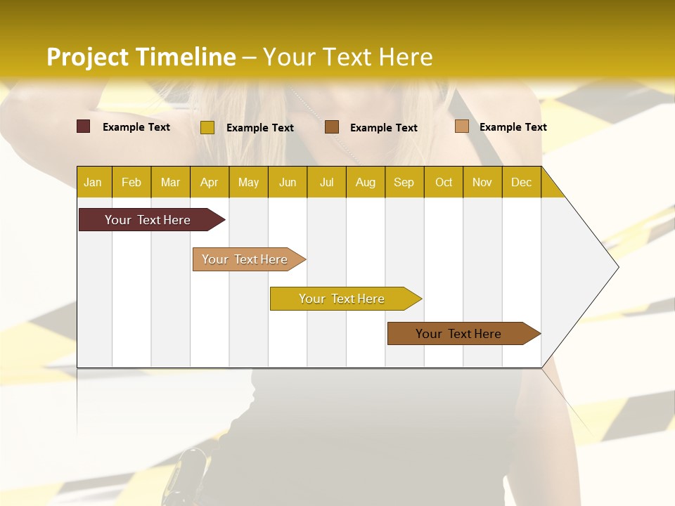 Female Blonde Sexy PowerPoint Template