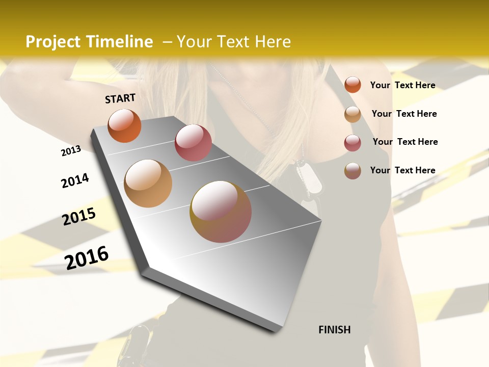 Female Blonde Sexy PowerPoint Template