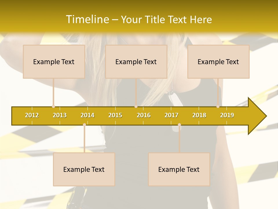 Female Blonde Sexy PowerPoint Template