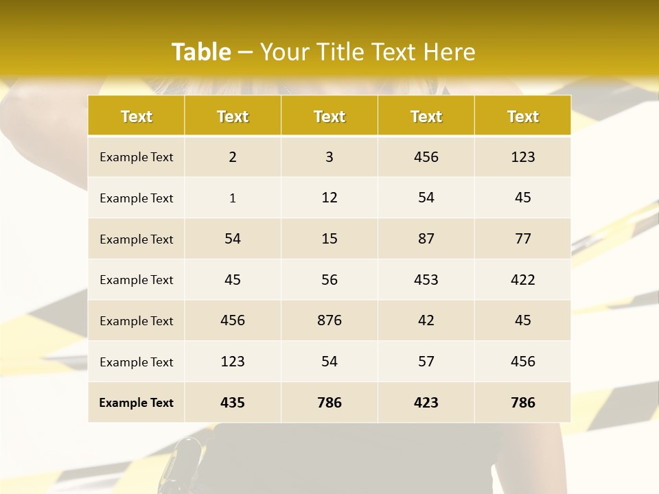 Female Blonde Sexy PowerPoint Template