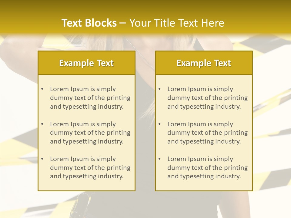 Female Blonde Sexy PowerPoint Template