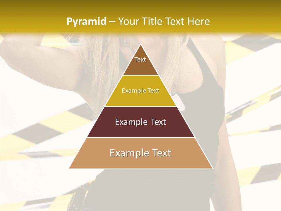 Female Blonde Sexy PowerPoint Template