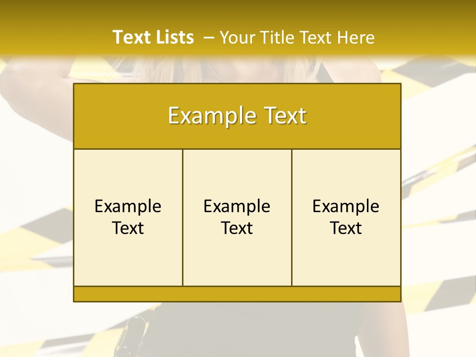 Female Blonde Sexy PowerPoint Template