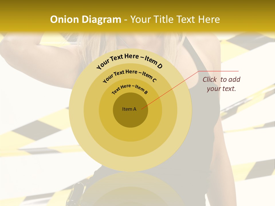 Female Blonde Sexy PowerPoint Template