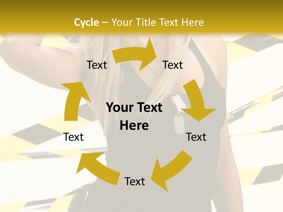 Female Blonde Sexy PowerPoint Template