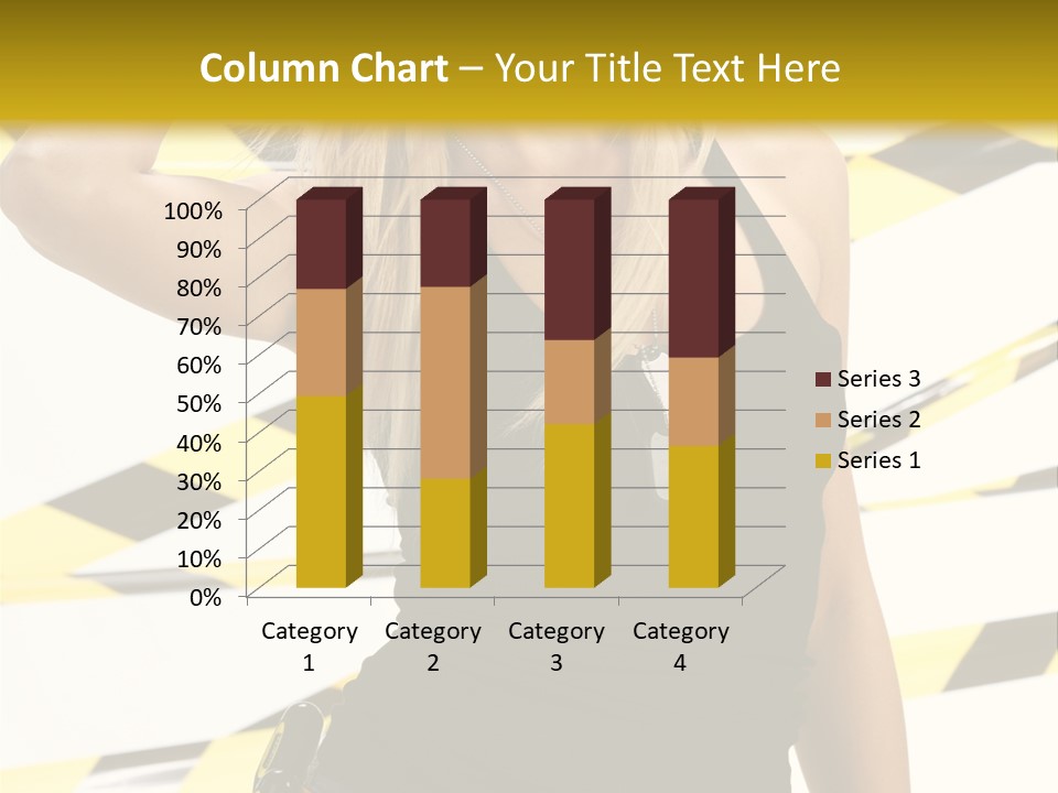 Female Blonde Sexy PowerPoint Template