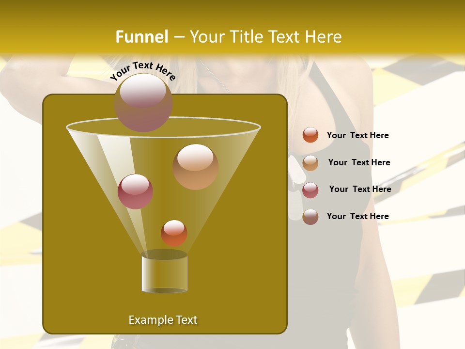 Female Blonde Sexy PowerPoint Template