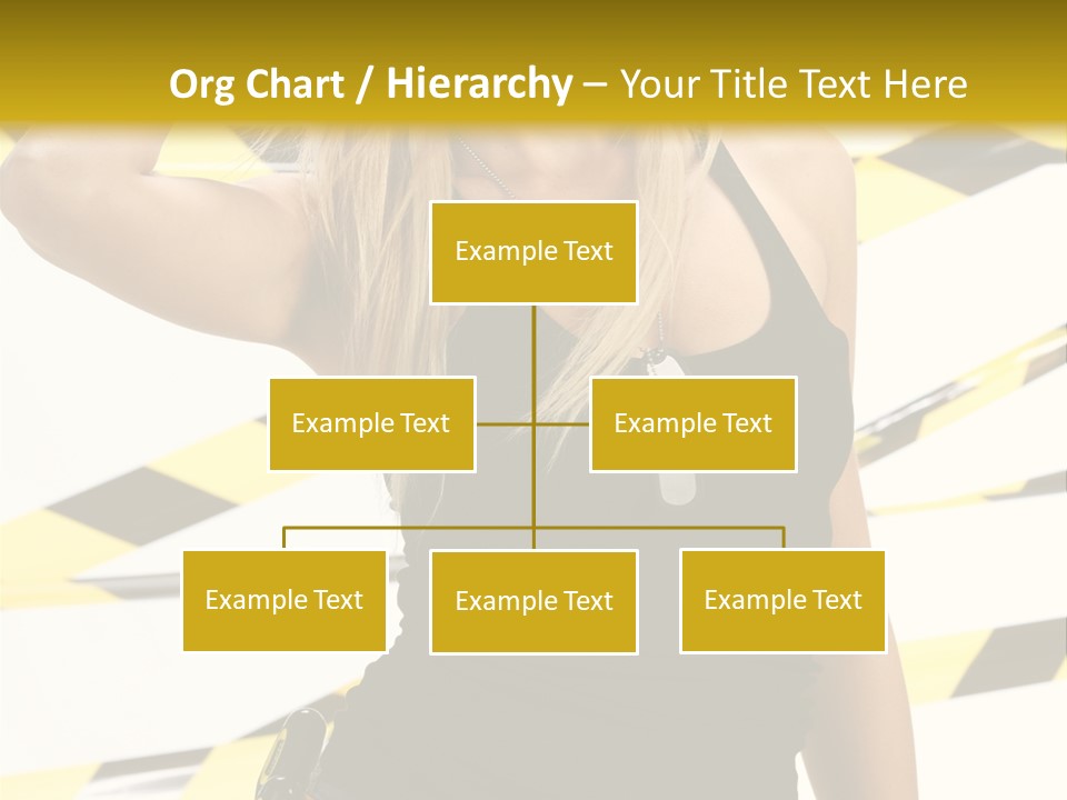 Female Blonde Sexy PowerPoint Template