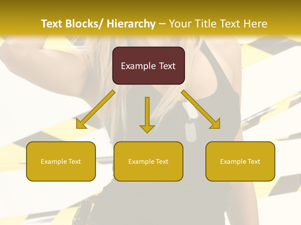 Female Blonde Sexy PowerPoint Template