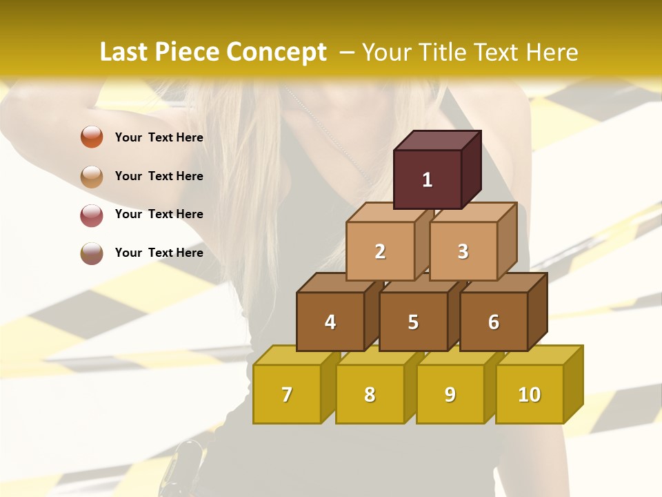 Female Blonde Sexy PowerPoint Template