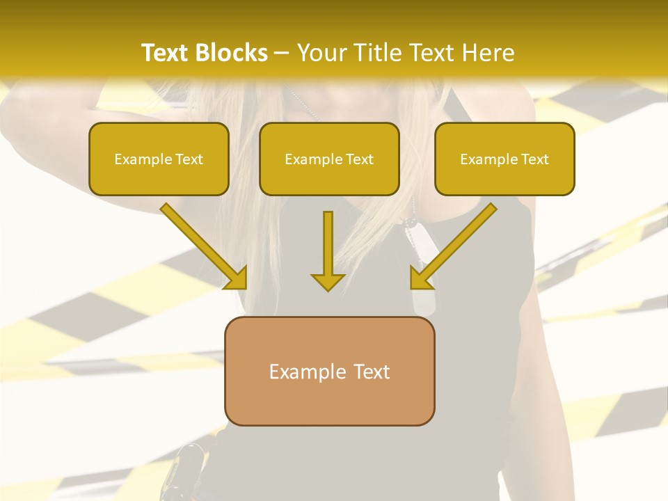 Female Blonde Sexy PowerPoint Template