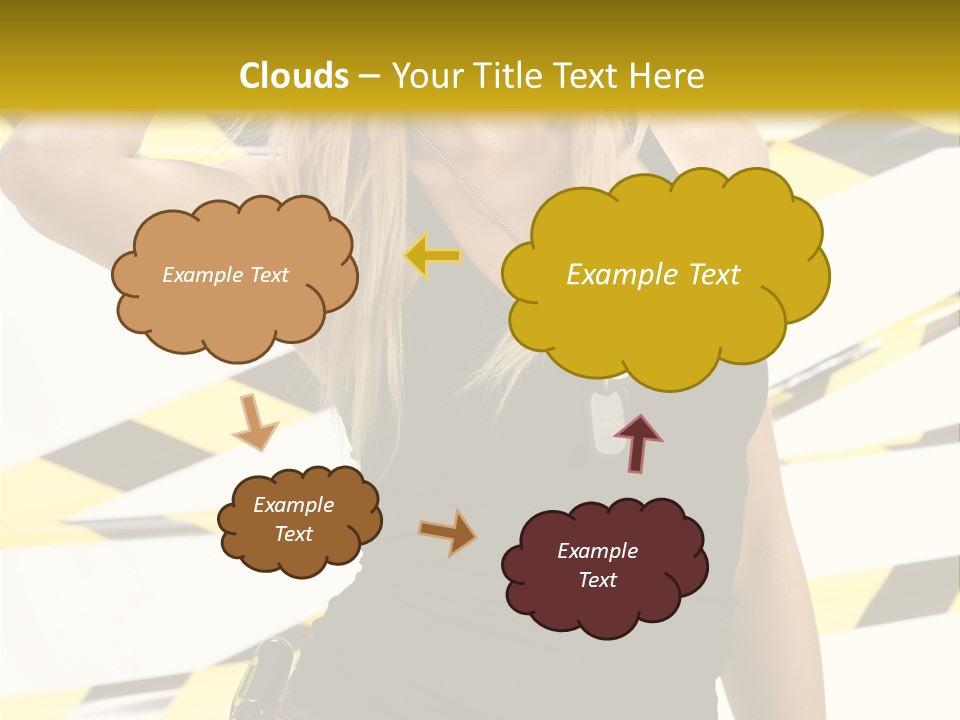 Female Blonde Sexy PowerPoint Template