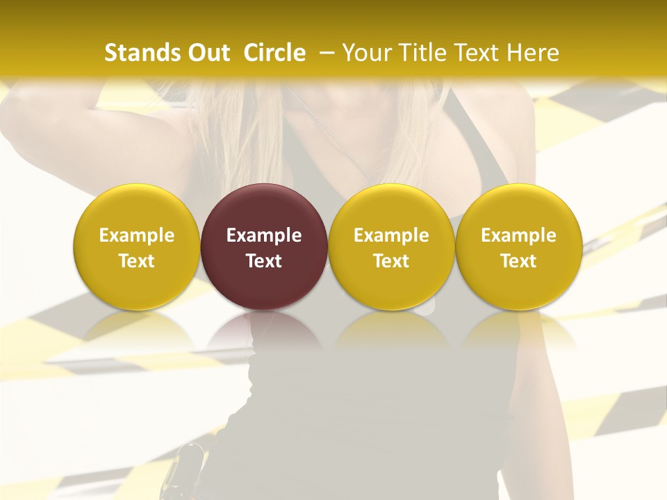 Female Blonde Sexy PowerPoint Template
