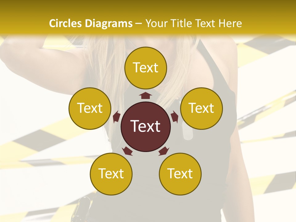 Female Blonde Sexy PowerPoint Template