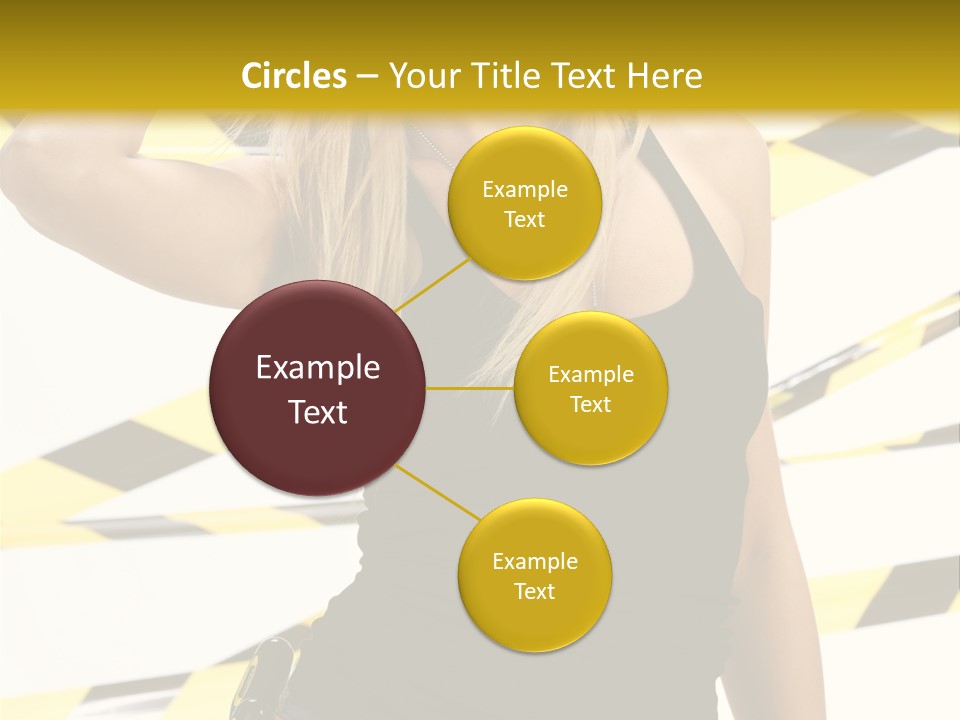 Female Blonde Sexy PowerPoint Template