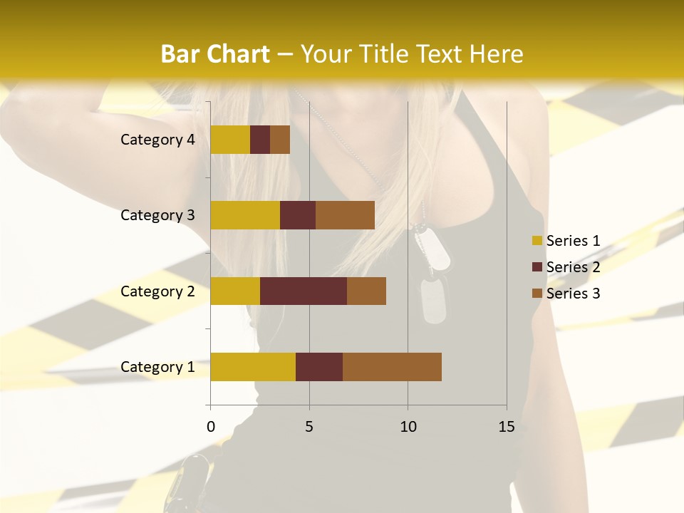 Female Blonde Sexy PowerPoint Template