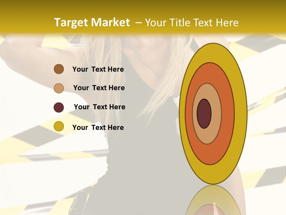 Female Blonde Sexy PowerPoint Template