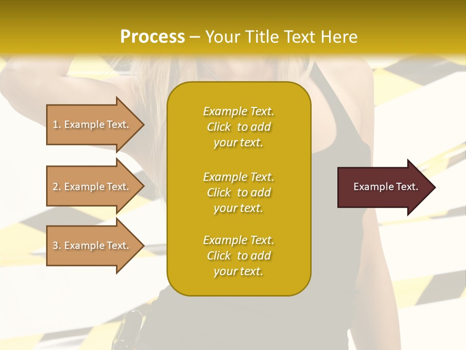 Female Blonde Sexy PowerPoint Template