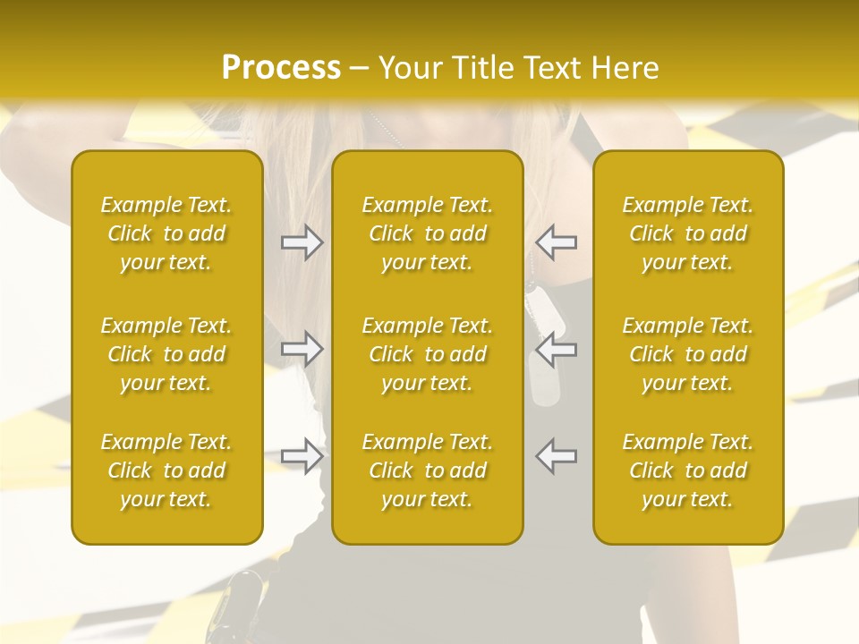 Female Blonde Sexy PowerPoint Template