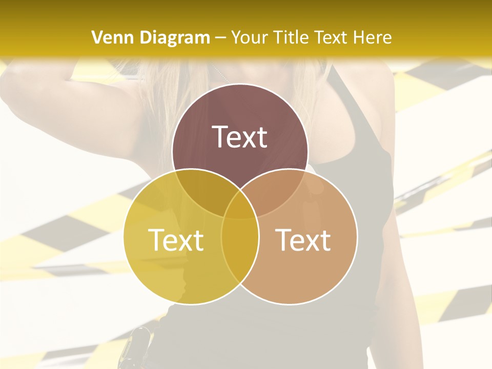 Female Blonde Sexy PowerPoint Template