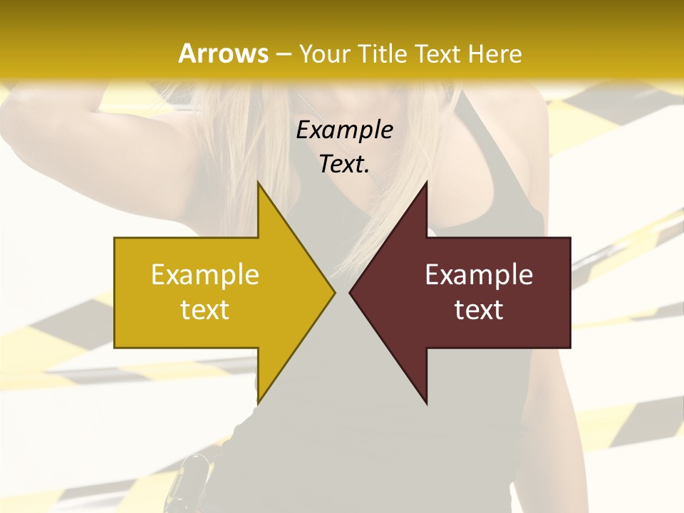 Female Blonde Sexy PowerPoint Template