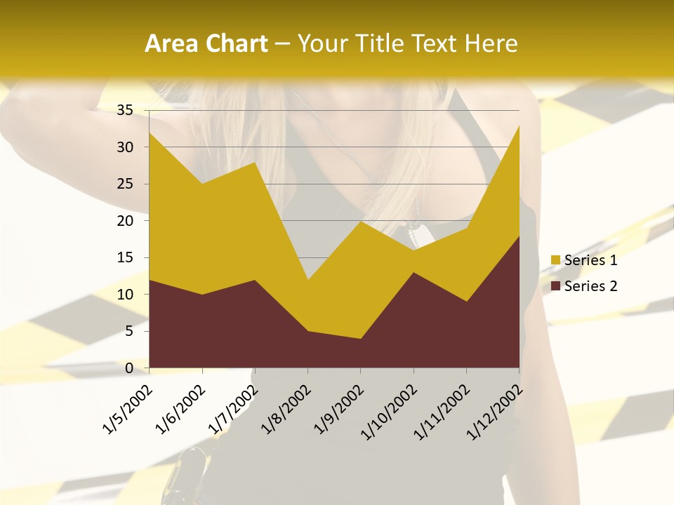 Female Blonde Sexy PowerPoint Template