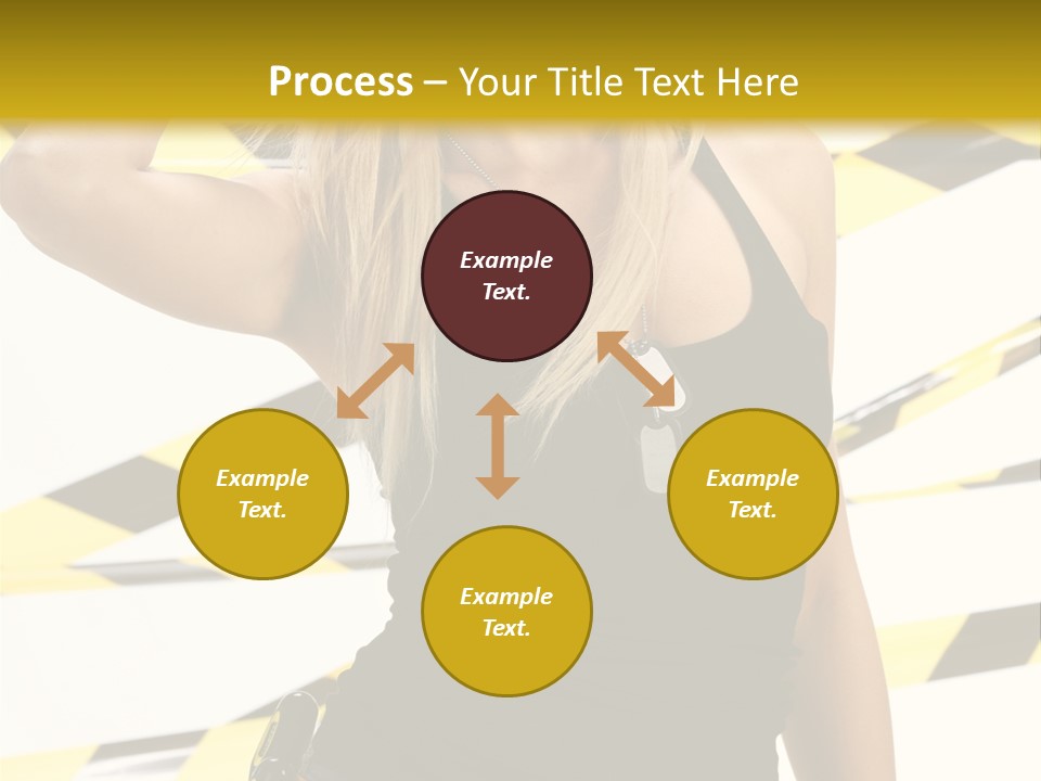 Female Blonde Sexy PowerPoint Template
